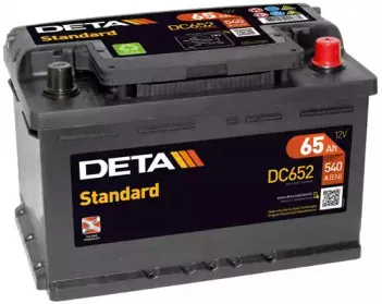 DC652 DETA Стартерная аккумуляторная батарея DC652 DETA Стартерная аккумуляторная батарея